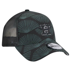 Houston Astros New Era 9FORTY A-Frame Trucker Adjustable Hat - Black Hats