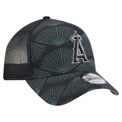 Los Angeles Angels New Era 9FORTY A-Frame Trucker Adjustable Hat - Black Hats