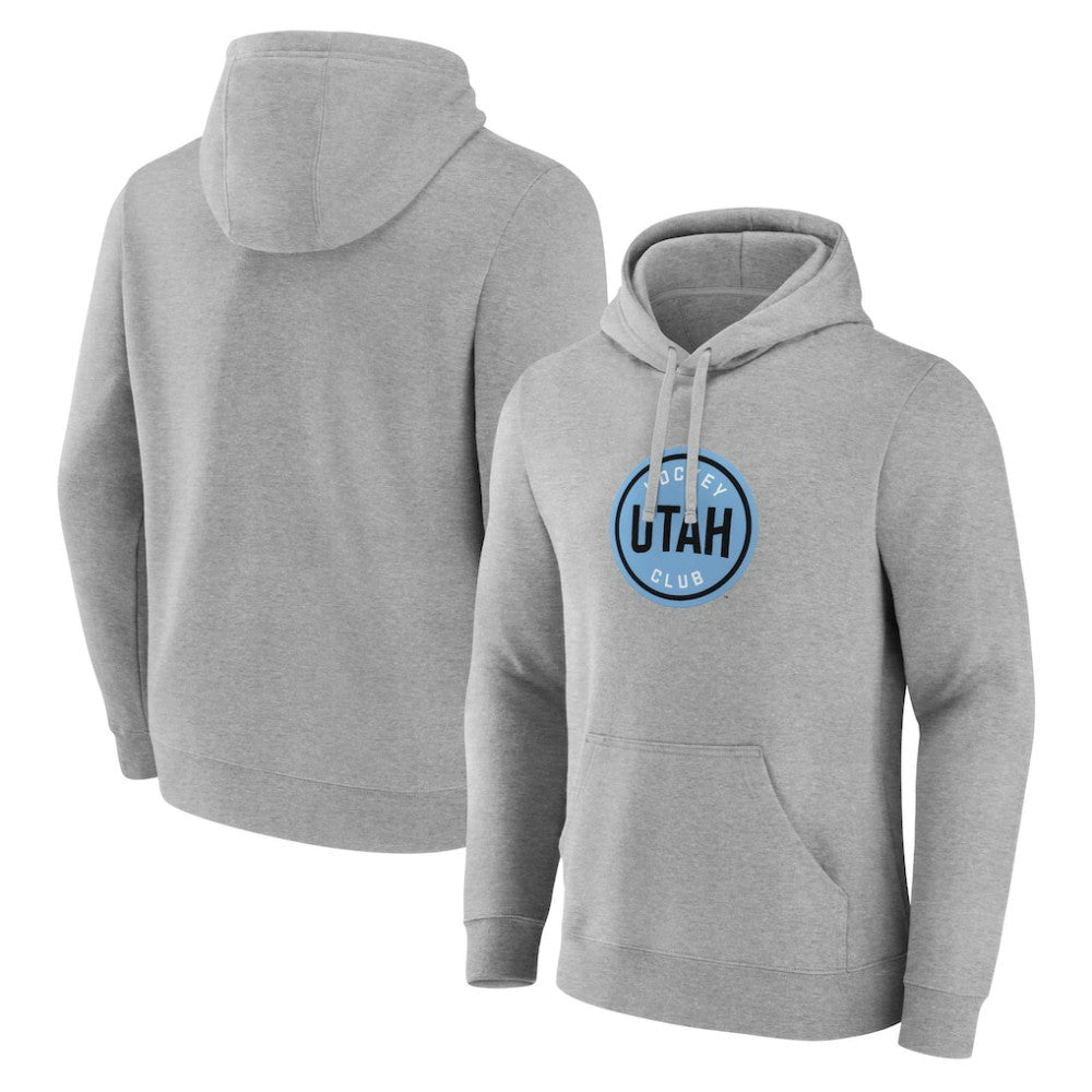 NHL Utah Mammoth Fanatics Draft Logo Pullover Hoodie - Steel
