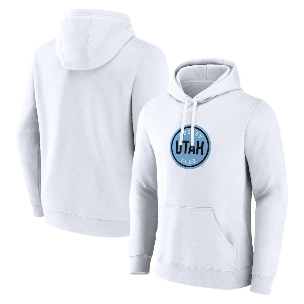 NHL Utah Mammoth Fanatics Draft Logo Pullover Hoodie - White