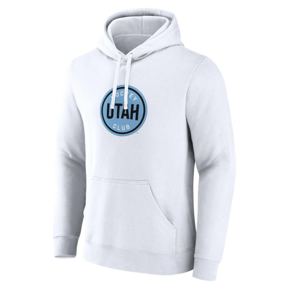 NHL Utah Mammoth Fanatics Draft Logo Pullover Hoodie - White