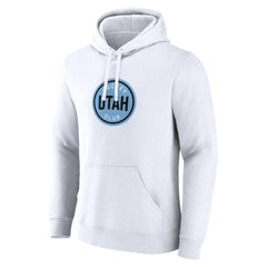 NHL Utah Mammoth Fanatics Draft Logo Pullover Hoodie - White