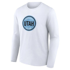 NHL Utah Mammoth Fanatics Draft Logo Long Sleeve T-Shirt - White
