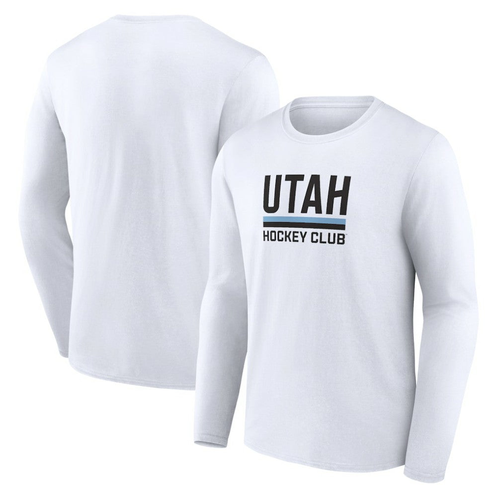 NHL Utah Mammoth Fanatics Secondary Logo Long Sleeve T-Shirt - White