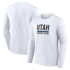 NHL Utah Mammoth Fanatics Secondary Logo Long Sleeve T-Shirt - White