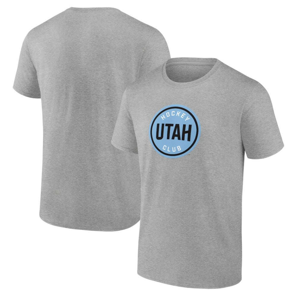NHL Utah Mammoth Fanatics Draft Logo T-Shirt - Heather Gray