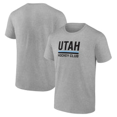 NHL Utah Mammoth Fanatics Draft Logo T-Shirt - Heather Gray