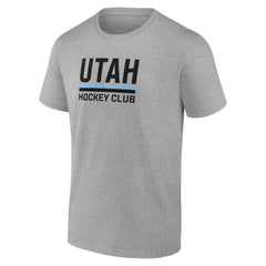 NHL Utah Mammoth Fanatics Draft Logo T-Shirt - Heather Gray