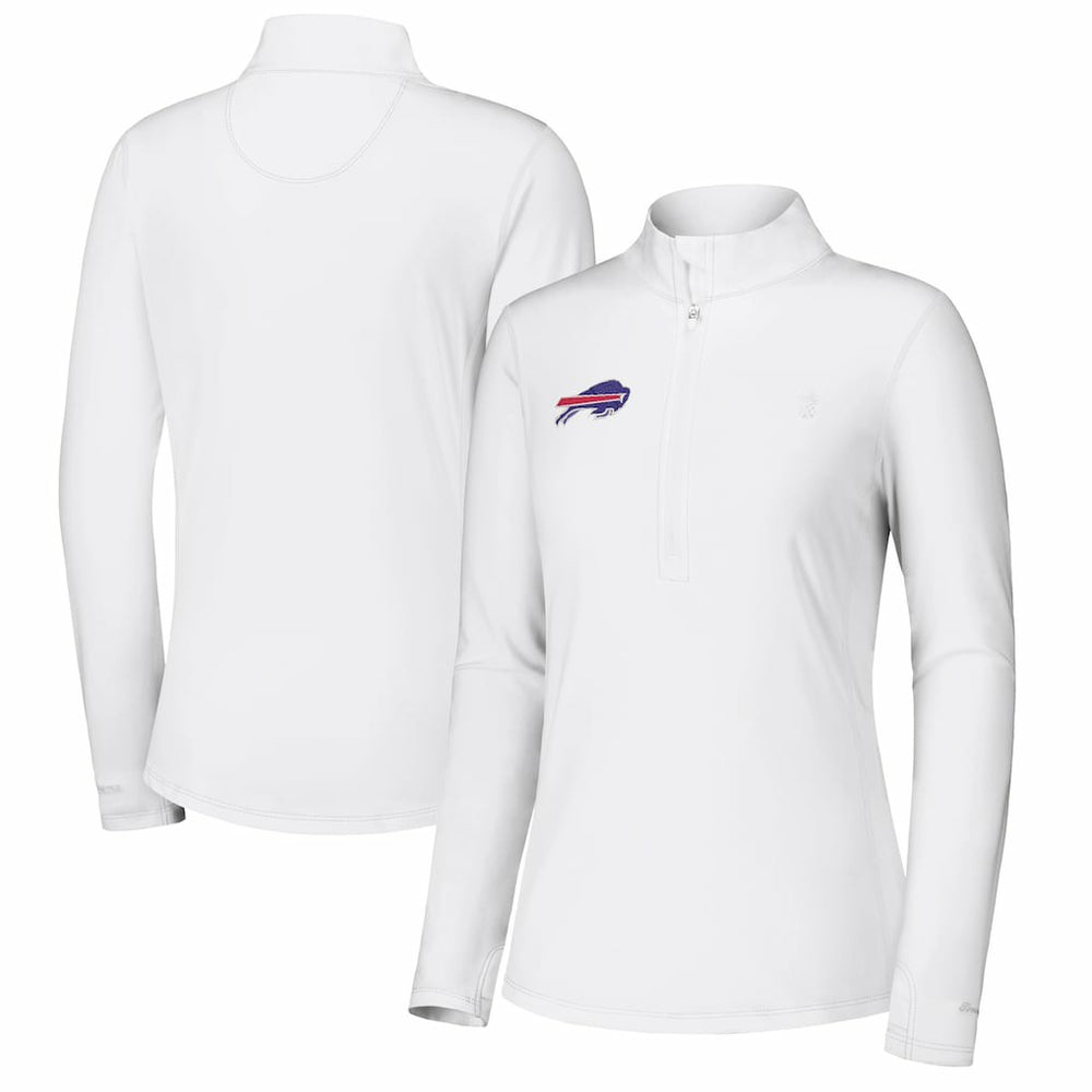 Buffalo Bills Women's Sport Playa Vista IslandZone Quarter-Zip Jacket White