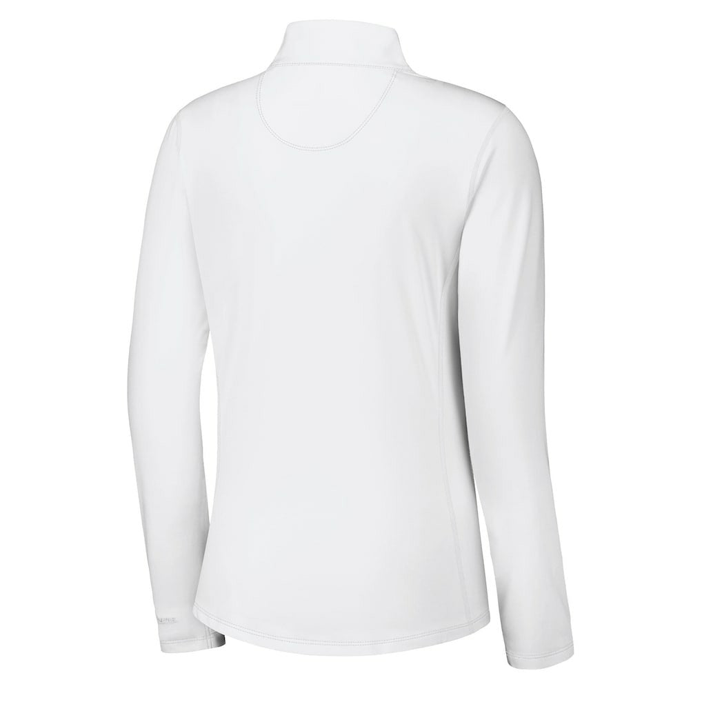 Kansas City Chiefs Women's Sport Playa Vista IslandZone Quarter-Zip Jacket White