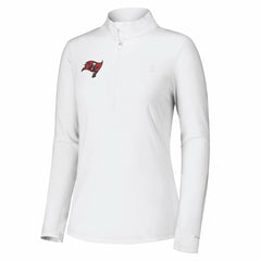 Tampa Bay Buccaneers Women's Sport Playa Vista IslandZone Quarter-Zip Jacket White