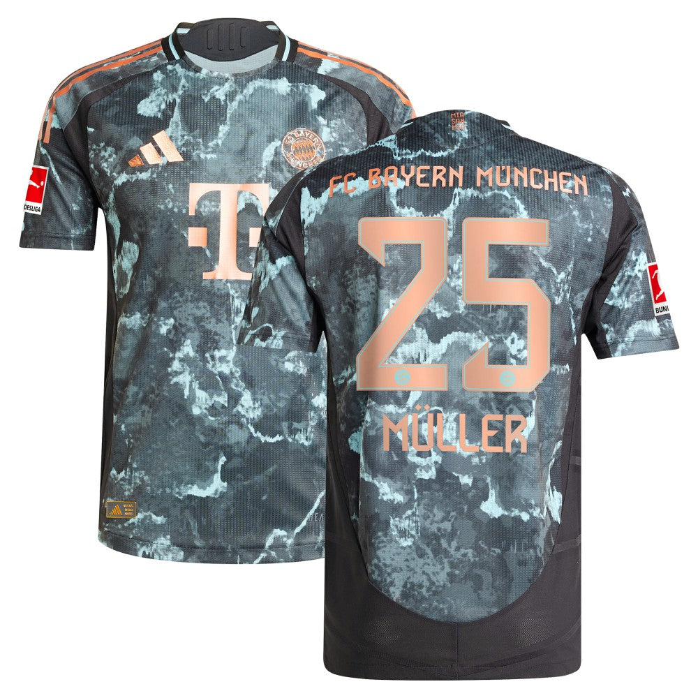 Thomas Müller Bayern Munich 2024/25 Away Player Jersey Black