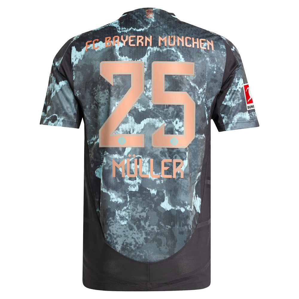 Thomas Müller Bayern Munich 2024/25 Away Player Jersey Black