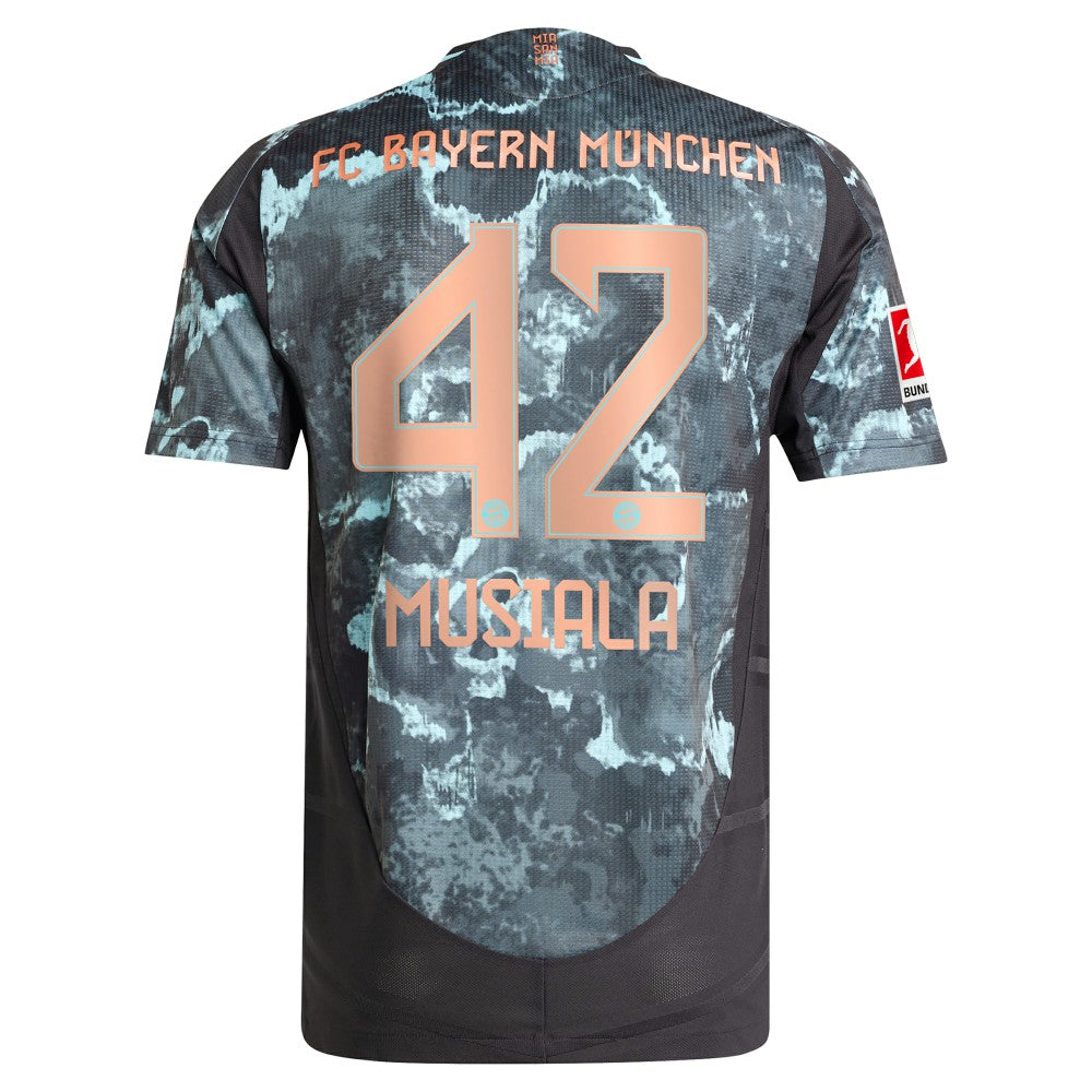 Jamal Musiala Bayern Munich 2024/25 Away Player Jersey Black