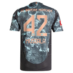 Jamal Musiala Bayern Munich 2024/25 Away Player Jersey Black