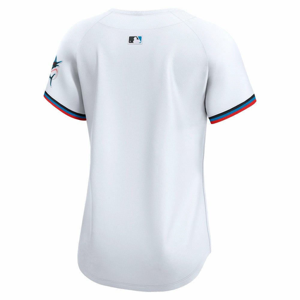 Miami Marlins Nike Women's Home Limited Jersey - White Jerseys