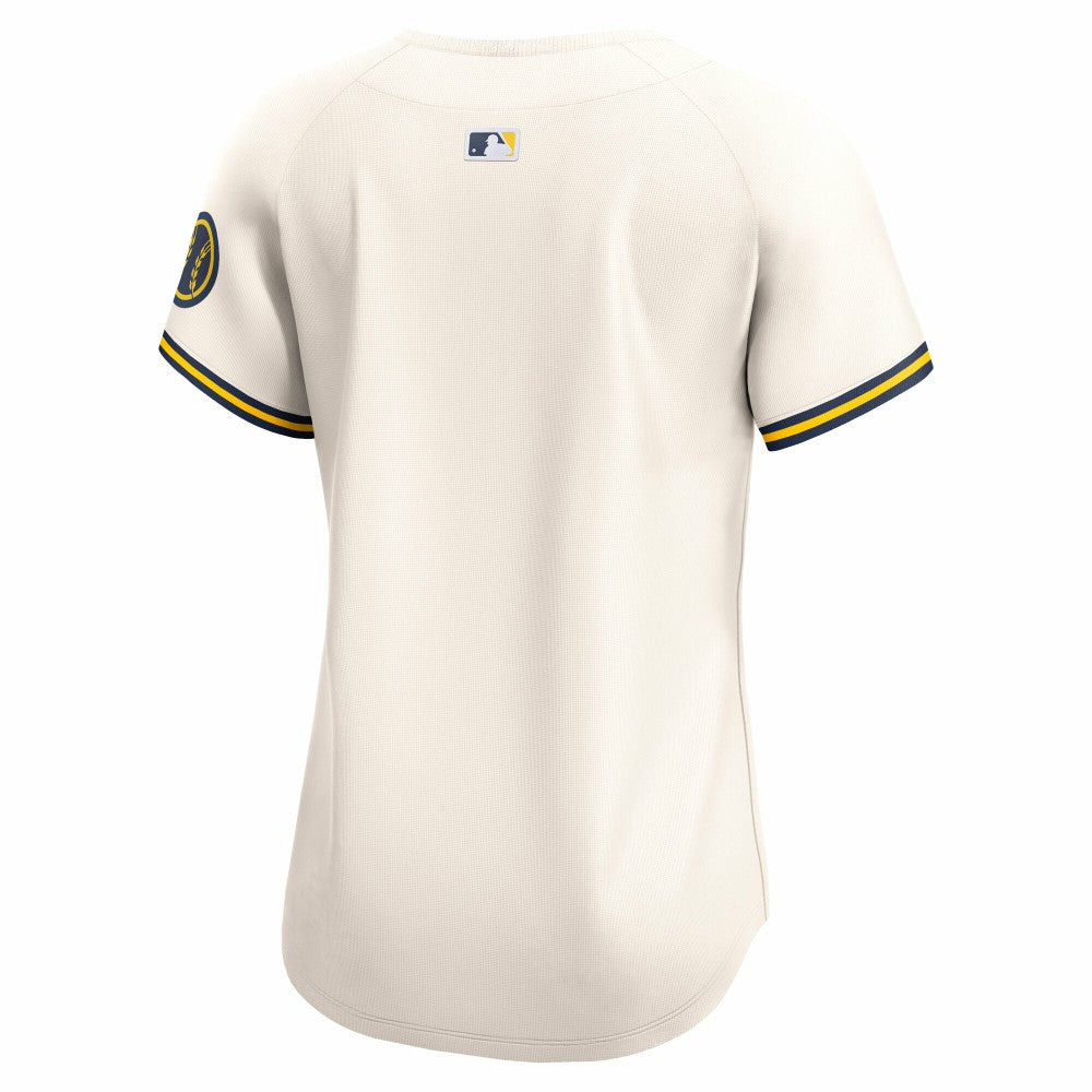 Milwaukee Brewers Nike Women's Home Limited Jersey - Cream Jerseys