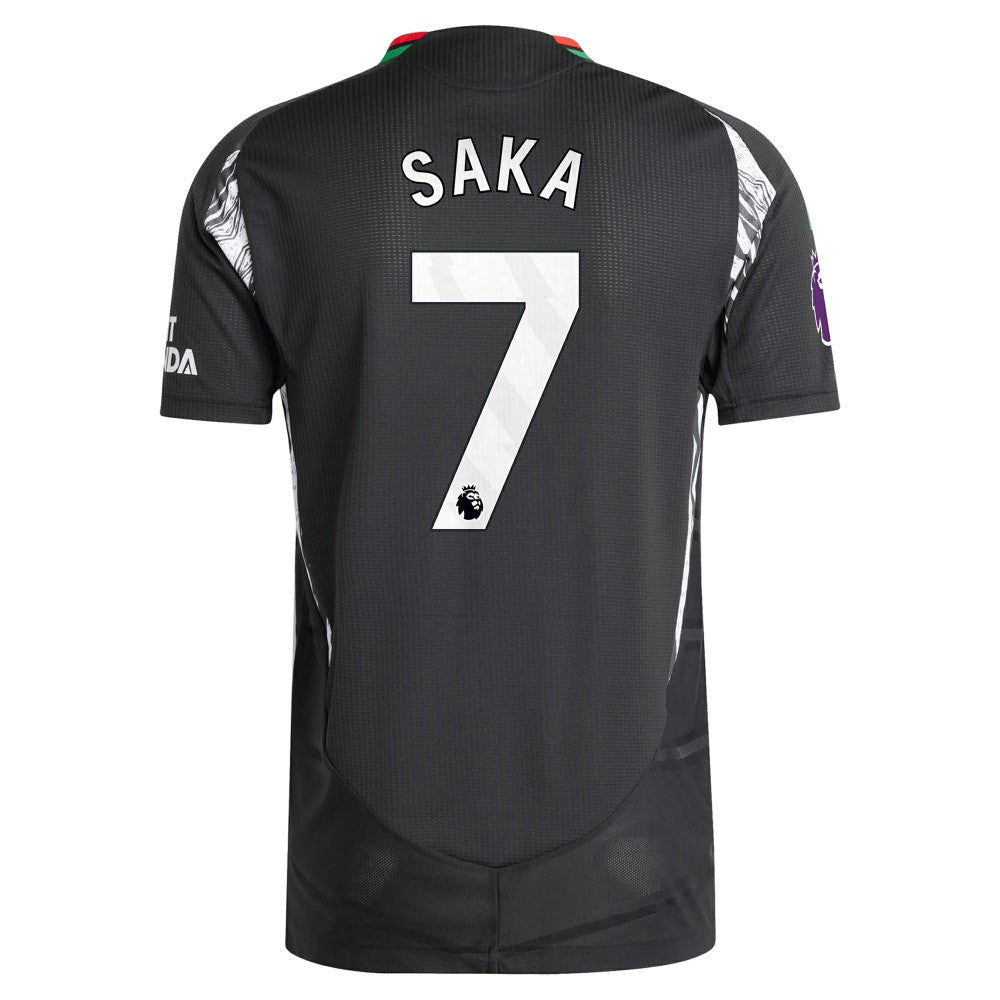 Bukayo Saka Arsenal 2024/25 Away Player Jersey Black