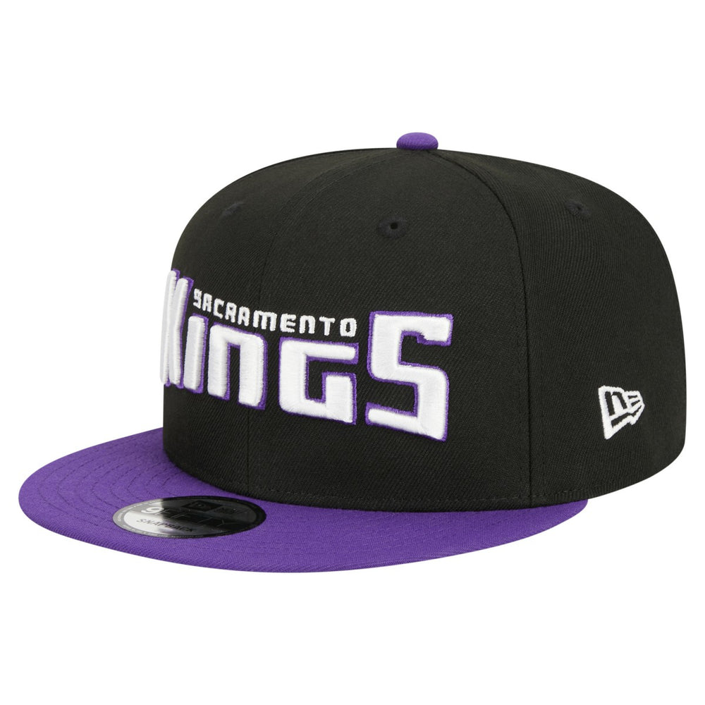 Sacramento Kings Jersey Hook Statement Edition 9FIFTY Snapback Hat Black/Purple