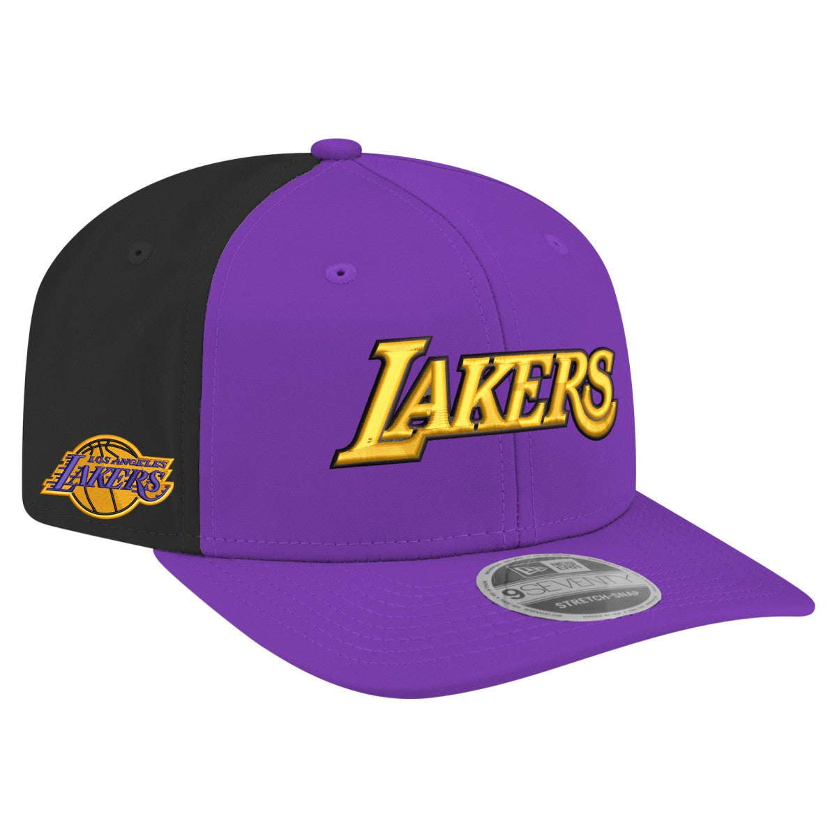 Los Angeles Lakers Statement Edition Jersey Hook 9SEVENTY Stretch-Snap Hat Purple