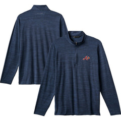 Atlanta Braves TravisMathew The Heater Quarter-Zip Pullover Top - Navy Pullover