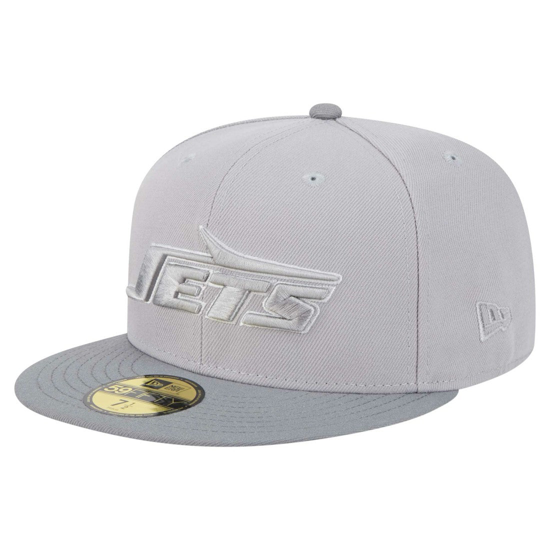 New York Jets New Era Iron Cloud 59FIFTY Fitted Hat Gray/Graphite