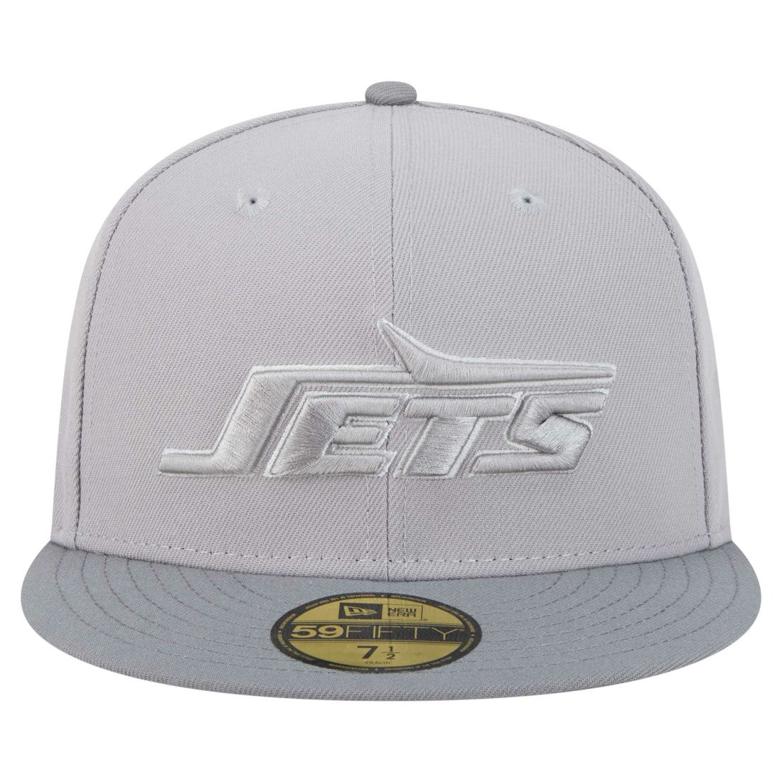 New York Jets New Era Iron Cloud 59FIFTY Fitted Hat Gray/Graphite