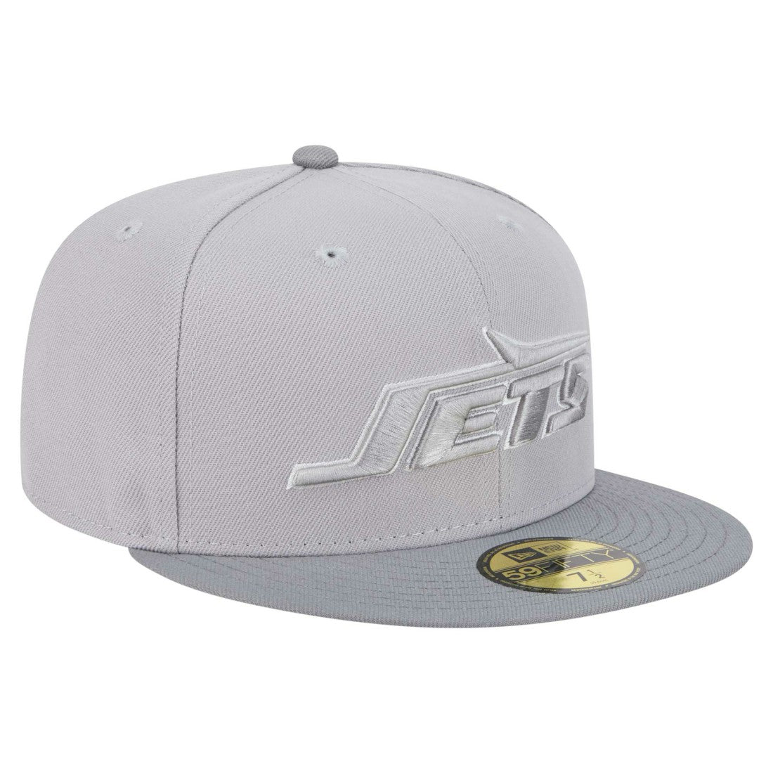 New York Jets New Era Iron Cloud 59FIFTY Fitted Hat Gray/Graphite