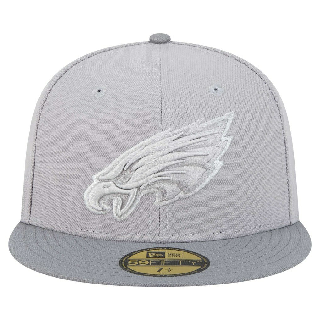 Philadelphia Eagles New Era Iron Cloud 59FIFTY Fitted Hat Gray/Graphite