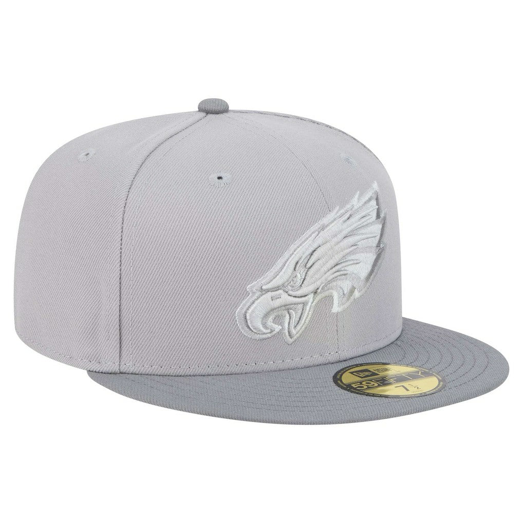 Philadelphia Eagles New Era Iron Cloud 59FIFTY Fitted Hat Gray/Graphite