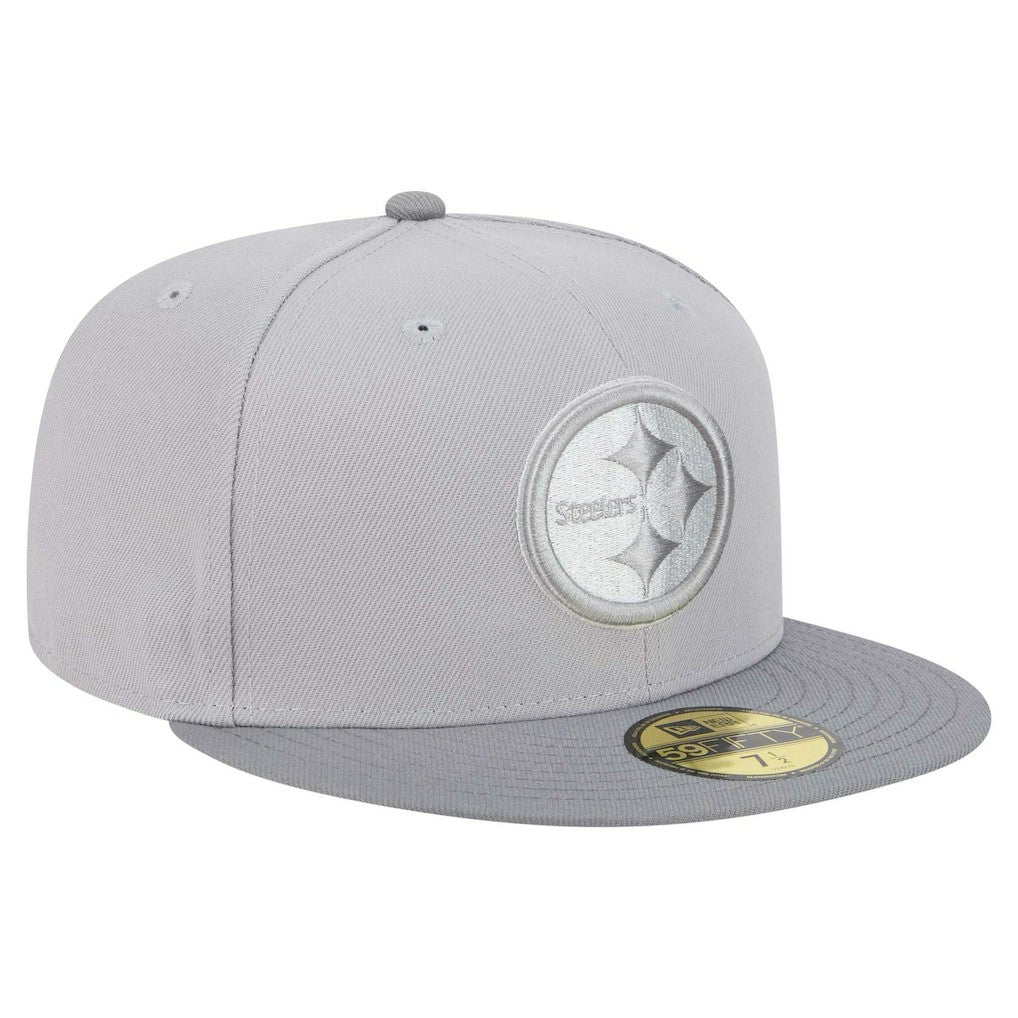 Pittsburgh Steelers New Era Iron Cloud 59FIFTY Fitted Hat Gray/Graphite