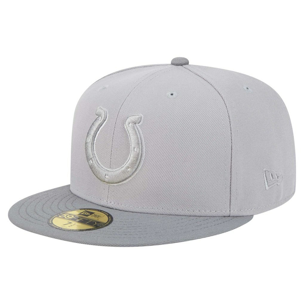 Indianapolis Colts New Era Iron Cloud 59FIFTY Fitted Hat Gray/Graphite