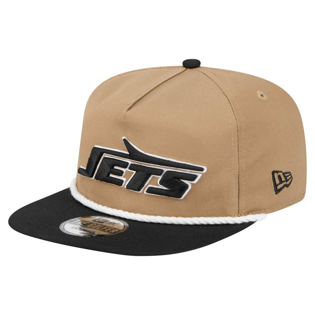 New York Jets New Era Desert Golfer Snapback Hat Khaki/Black