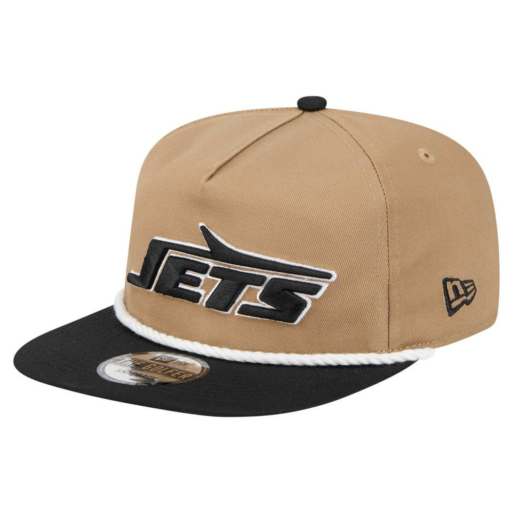 New York Jets New Era Desert Golfer Snapback Hat Khaki/Black