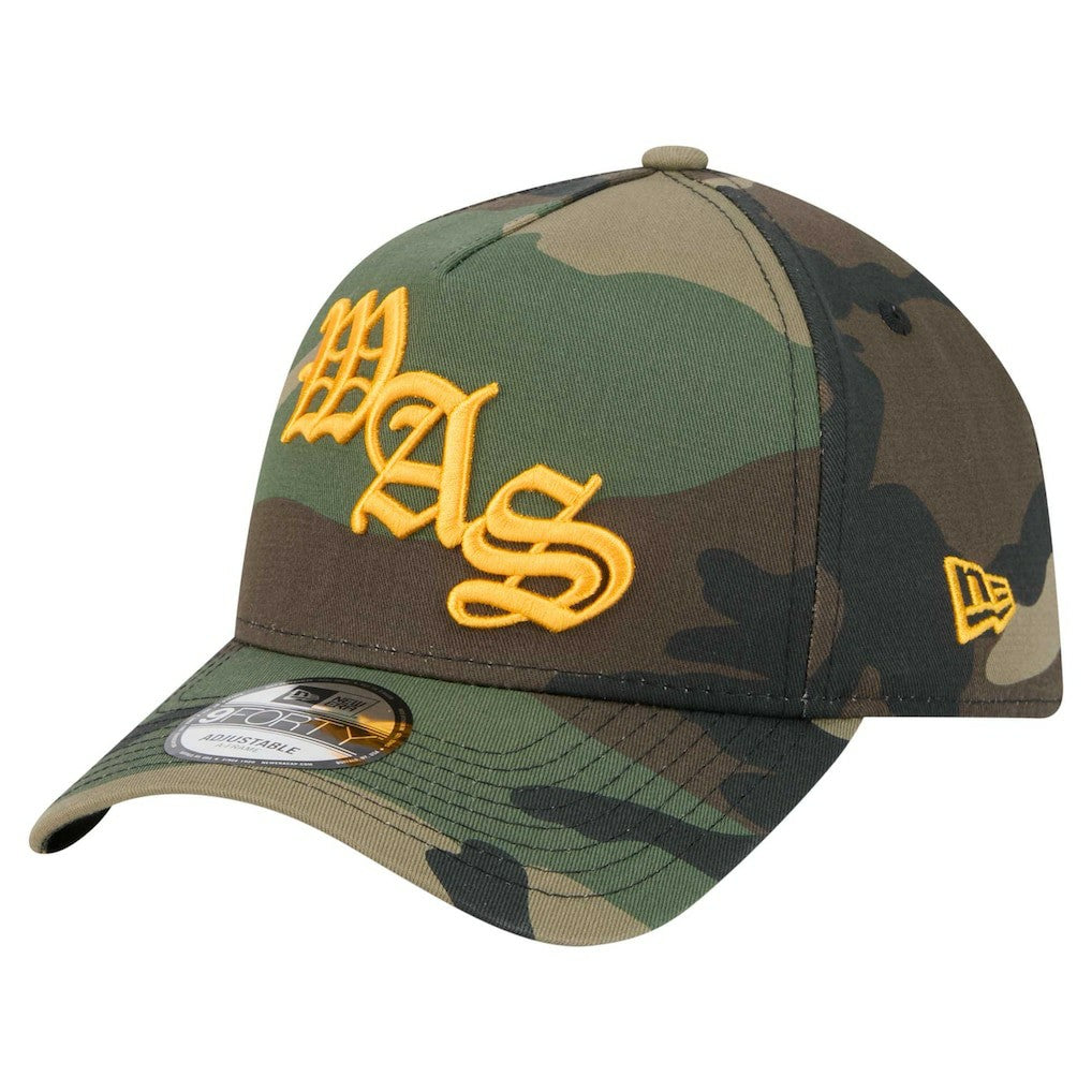 Washington Commanders New Era Mystic Camo A-Frame 9FORTY Adjustable Hat Camo