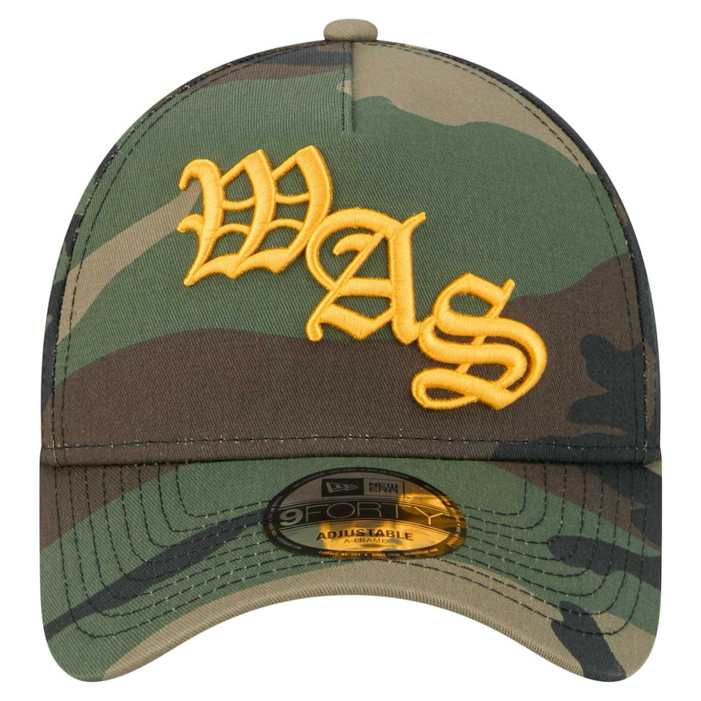 Washington Commanders New Era Mystic Camo A-Frame 9FORTY Adjustable Hat Camo