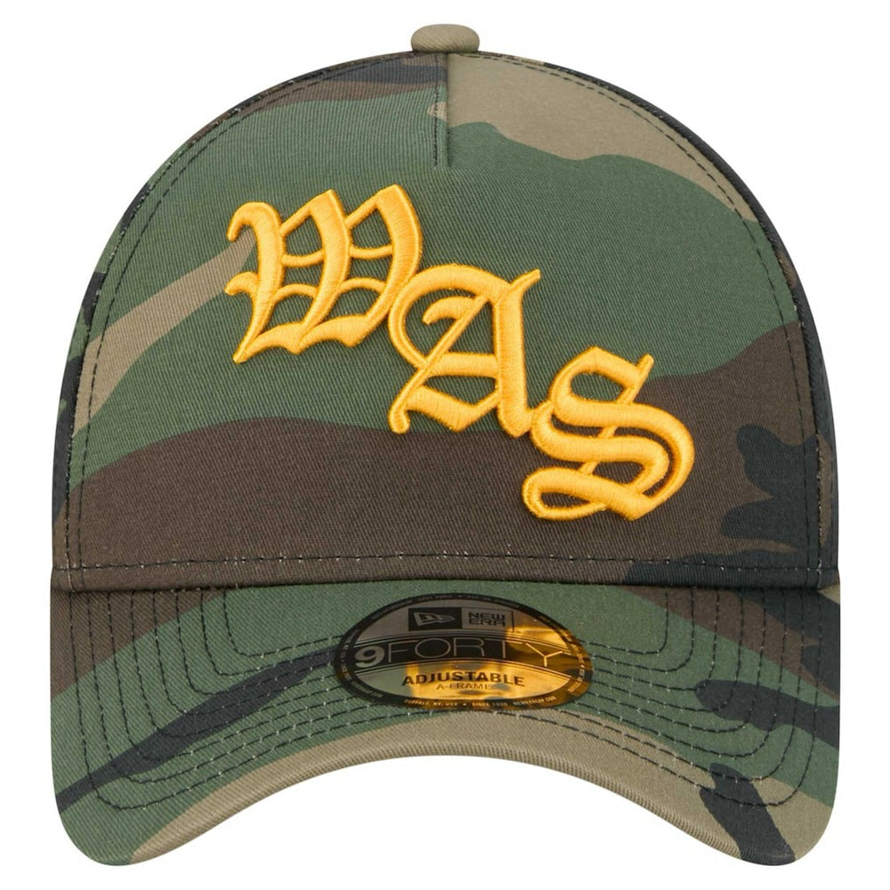 Washington Commanders New Era Mystic Camo A-Frame 9FORTY Adjustable Hat Camo