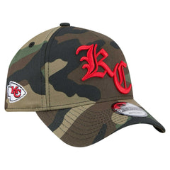 Kansas City Chiefs New Era Mystic Camo A-Frame 9FORTY Adjustable Hat Camo