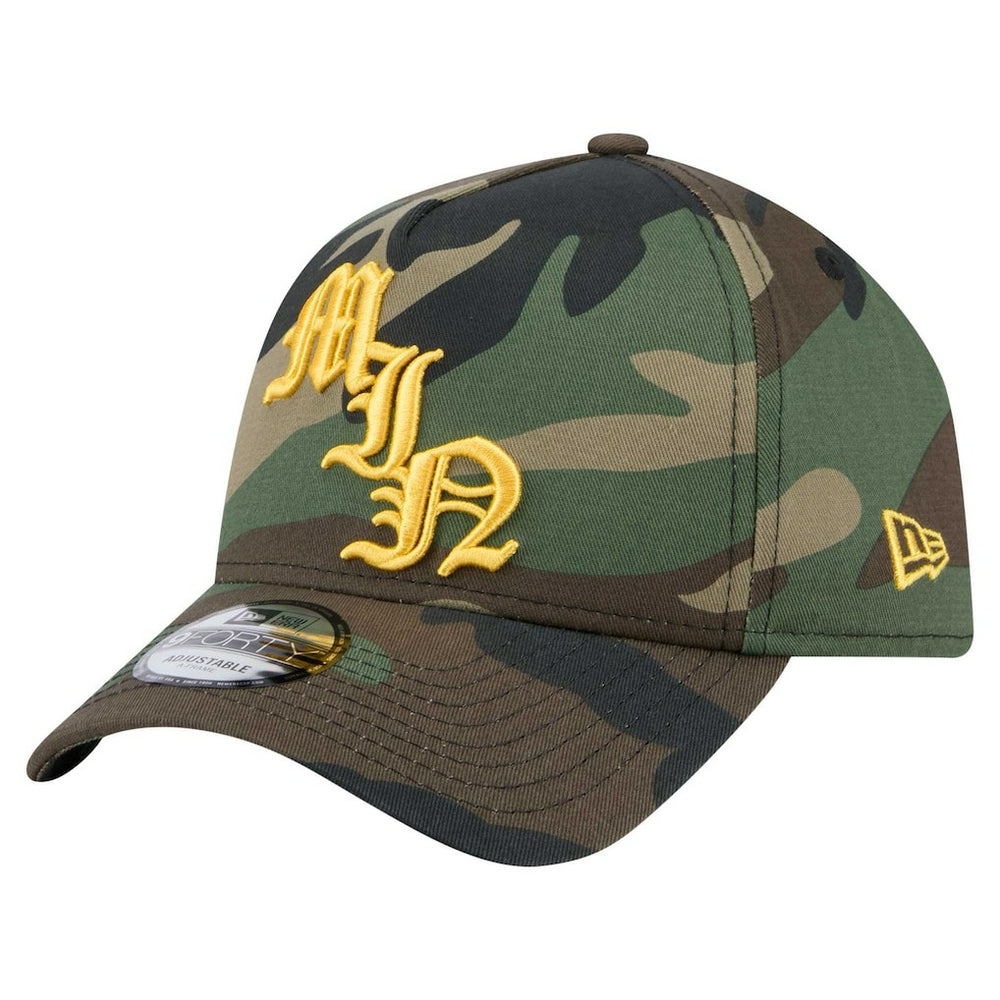 Minnesota Vikings New Era Mystic Camo A-Frame 9FORTY Adjustable Hat Camo