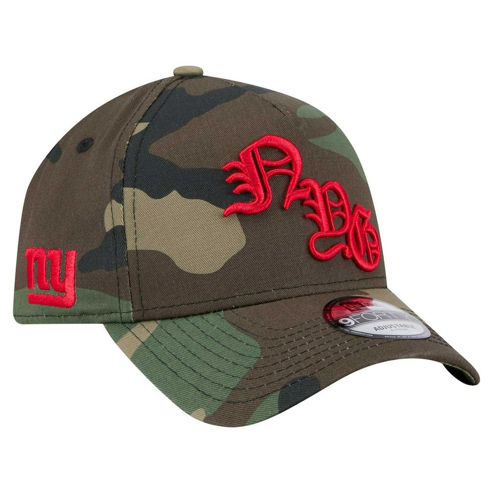 New York Giants New Era Mystic Camo A-Frame 9FORTY Adjustable Hat Camo