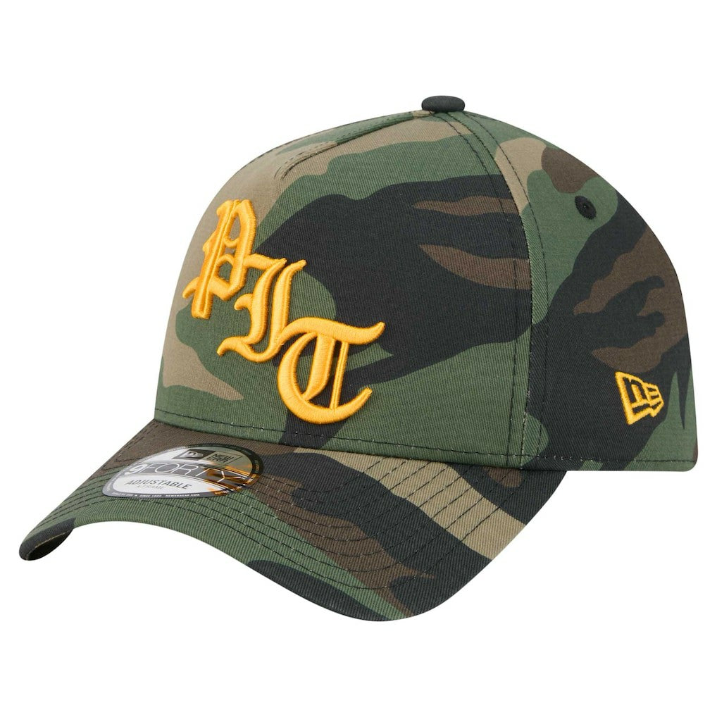 Pittsburgh Steelers New Era Mystic Camo A-Frame 9FORTY Adjustable Hat Camo