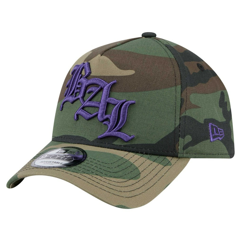 Baltimore Ravens New Era Mystic Camo A-Frame 9FORTY Adjustable Hat Camo