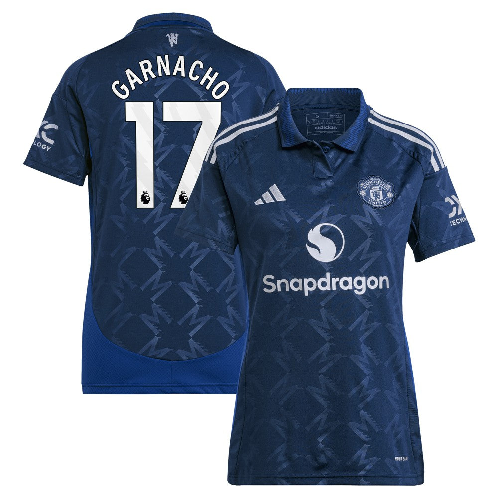Alejandro Garnacho Manchester United Women's 2024/25 Away Replica Player Jersey Navy