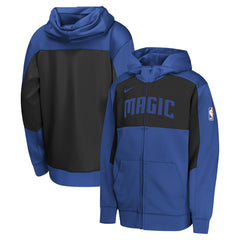Orlando Magic Youth Authentic On-Court Showtime Performance Full-Zip Hoodie Blue/Black