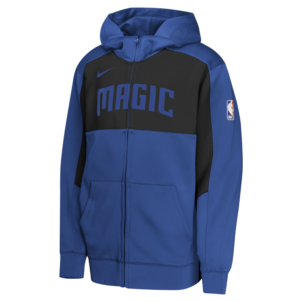 Orlando Magic Youth Authentic On-Court Showtime Performance Full-Zip Hoodie Blue/Black