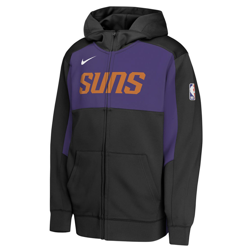 Phoenix Suns Youth Authentic On-Court Showtime Performance Full-Zip Hoodie Black/Purple