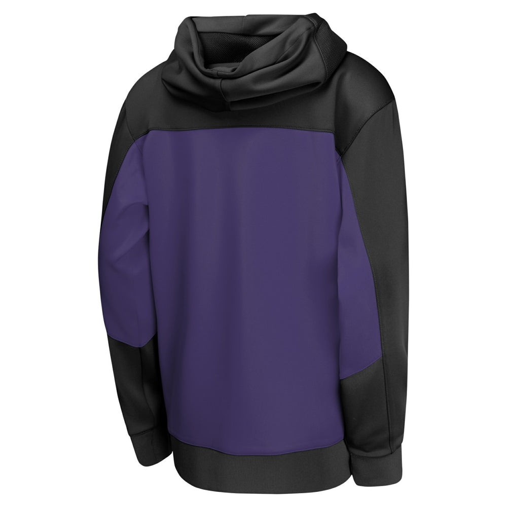 Phoenix Suns Youth Authentic On-Court Showtime Performance Full-Zip Hoodie Black/Purple