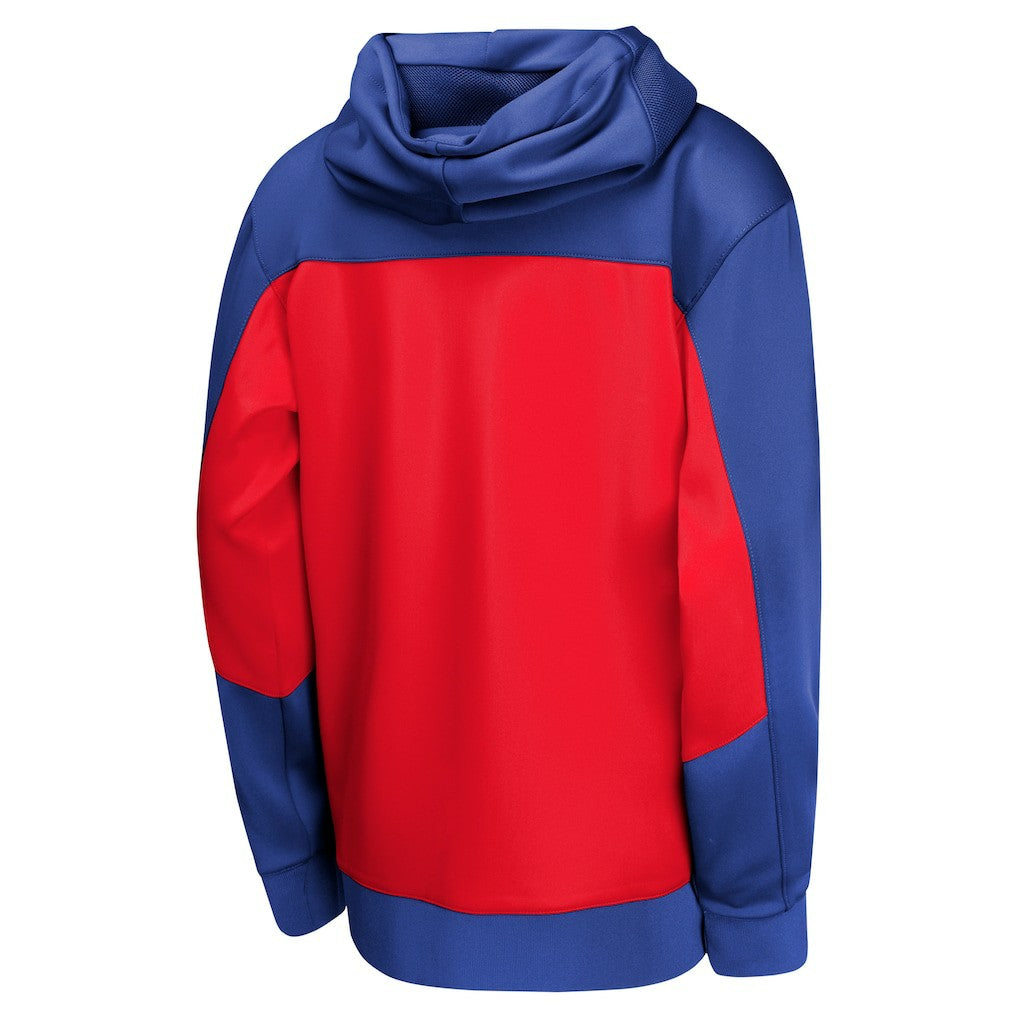 Philadelphia 76ers Youth Authentic On-Court Showtime Performance Full-Zip Hoodie Royal/Red
