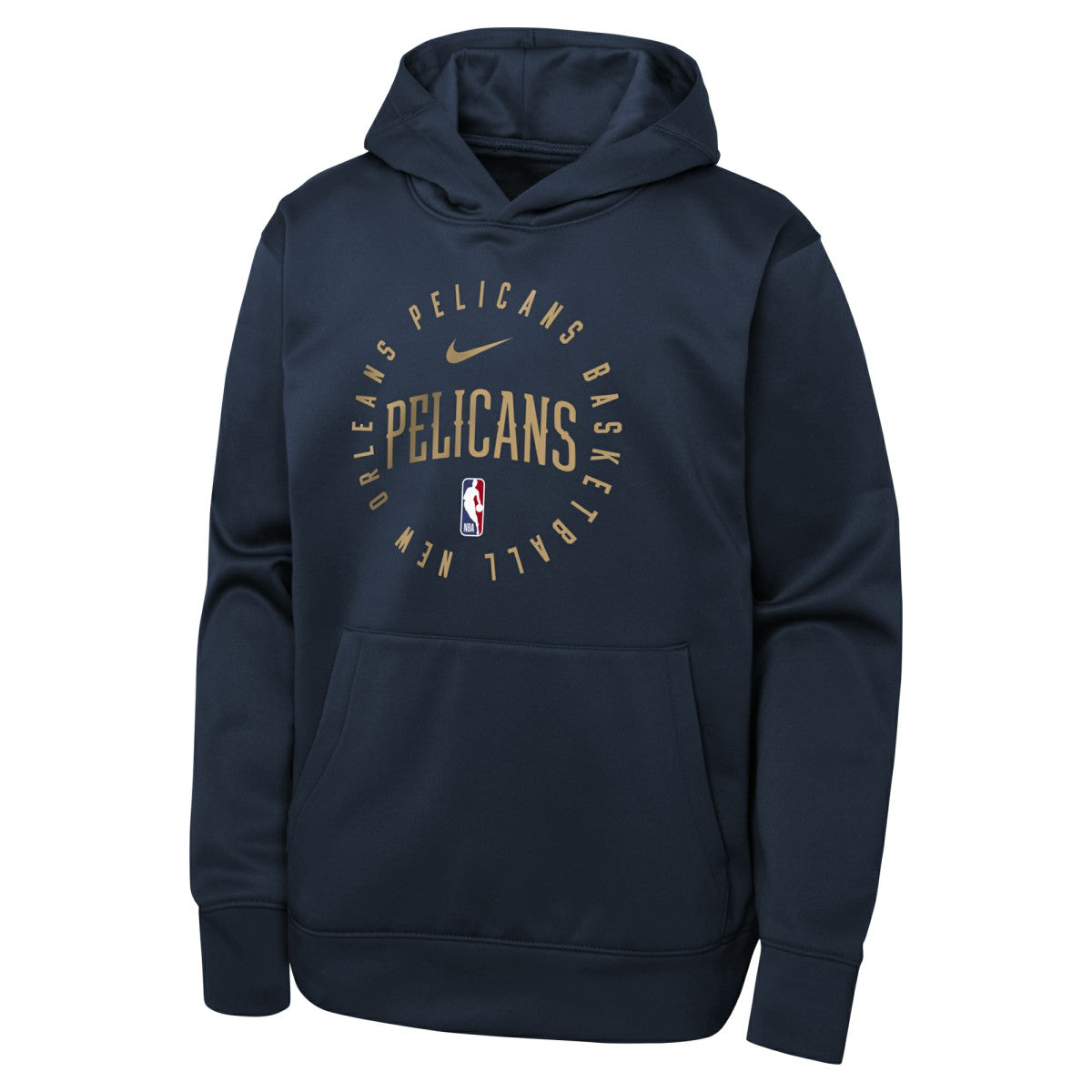 New Orleans Pelicans Youth Performance Practice Spotlight Pullover Hoodie Navy