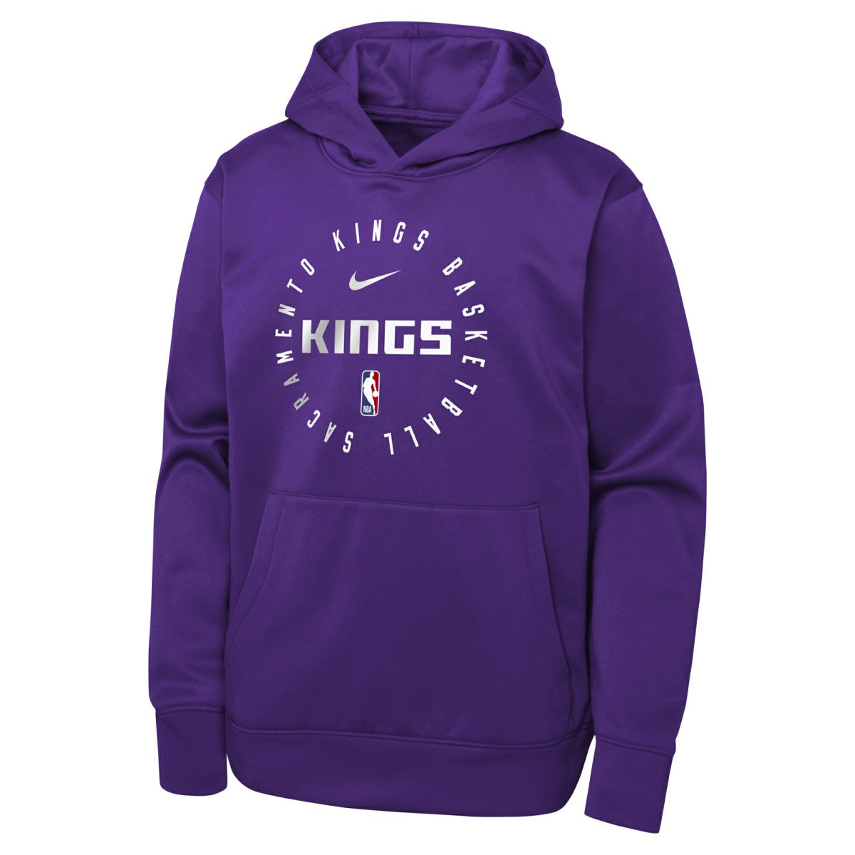 Sacramento Kings Youth Performance Practice Spotlight Pullover Hoodie Purple